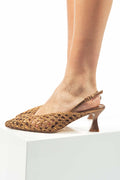 Slingback Intrecciata Bronzo