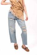 Jeans Straight Fit Destroyed